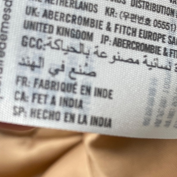 ABERCROMBIE & FITCH Drama Collar Faux Fur Teddy Coat Jacket in Tan Size XS - Picture 5 of 8